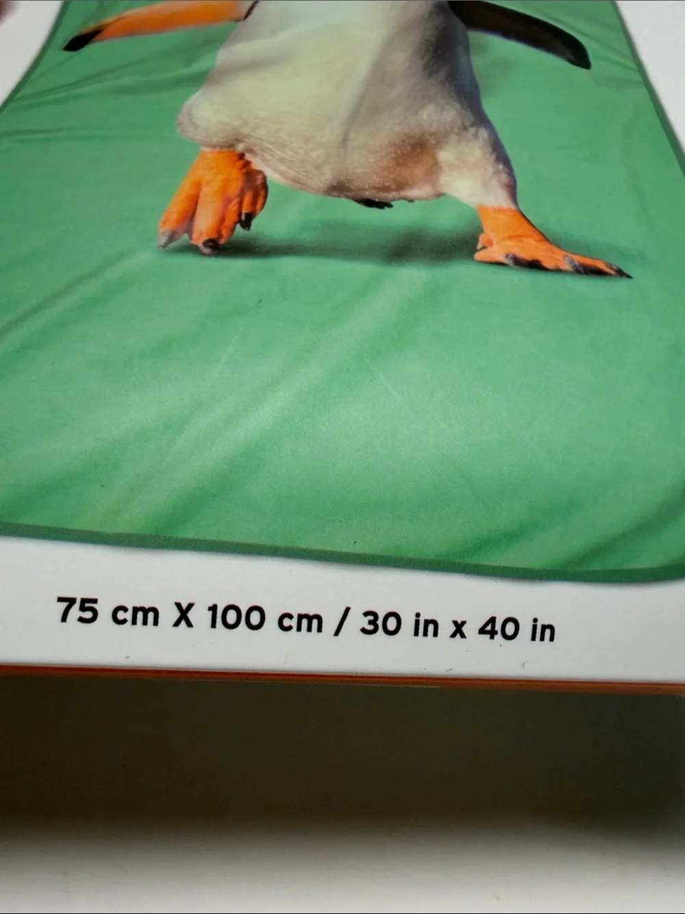 Exotic Pets Teal & Orange Penguin Pet Blanket
